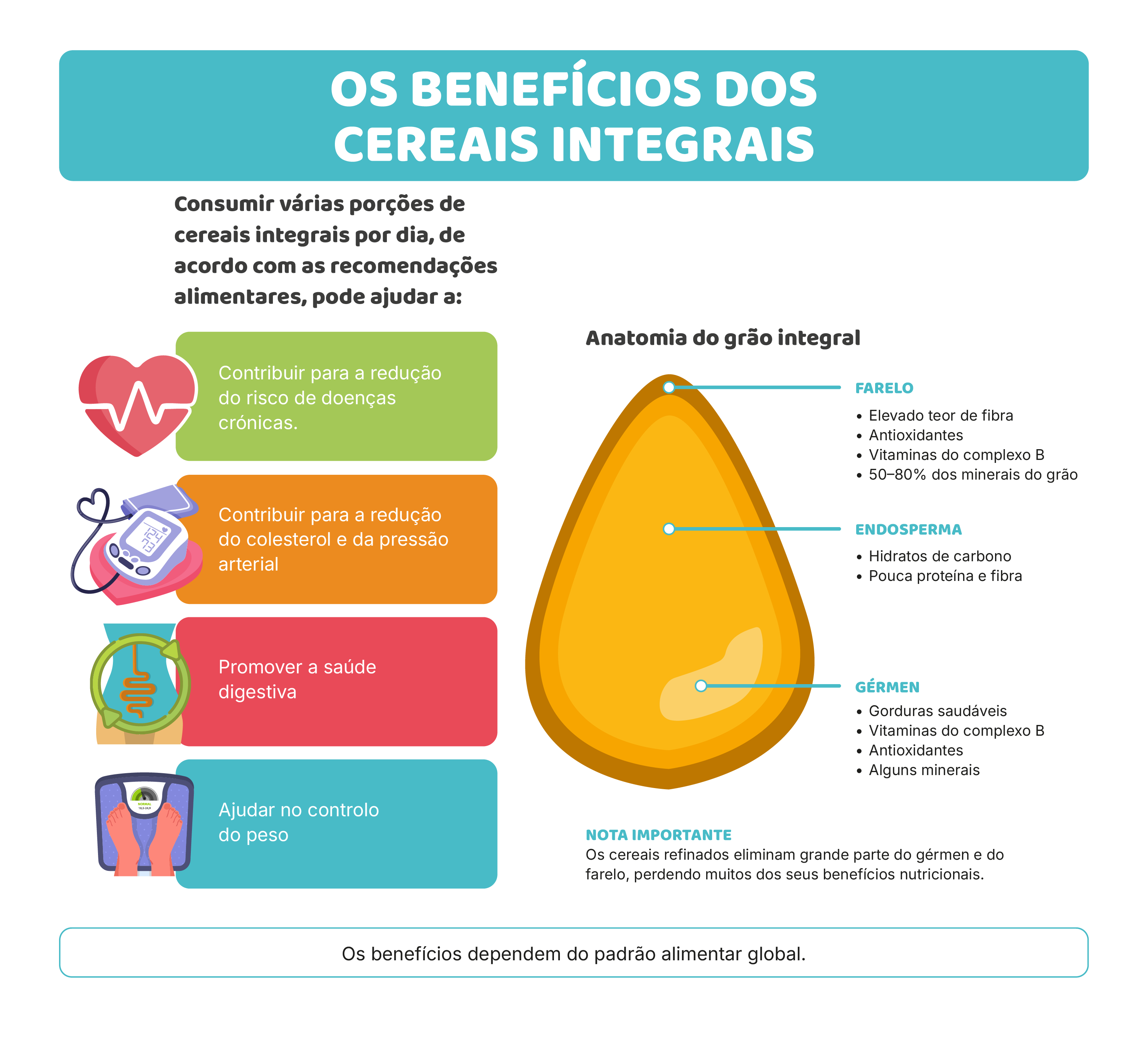 b) Cereais e tubérculos: energia inteligente